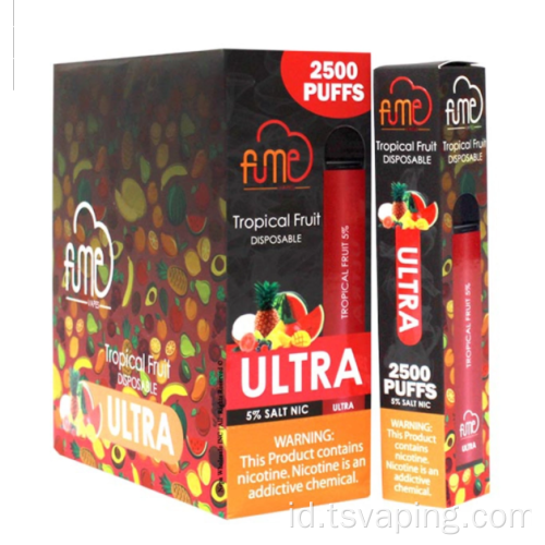 Disposable Vapes Fume Ultra 2500 Puffs Electronic Rokok